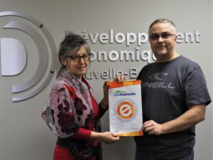 Estelle Nadeau, DENB et Christophe Busson, de l'entreprise Les Services R.P.C.