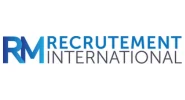 Logo RM Recrutement International bleu et gris