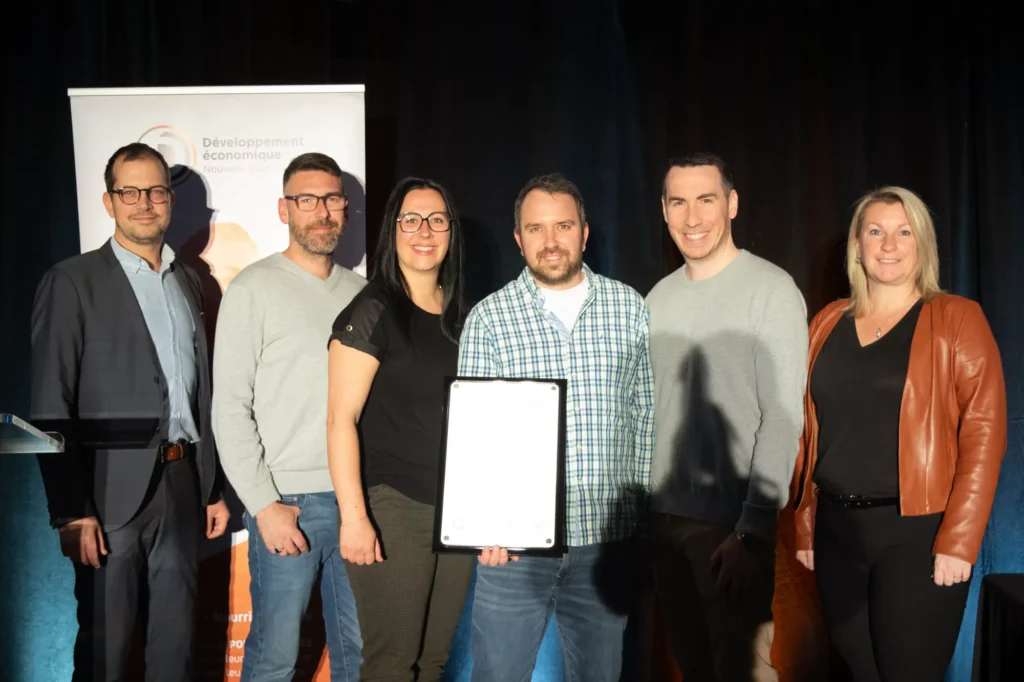 Remise de certificat lors d’un événement économique